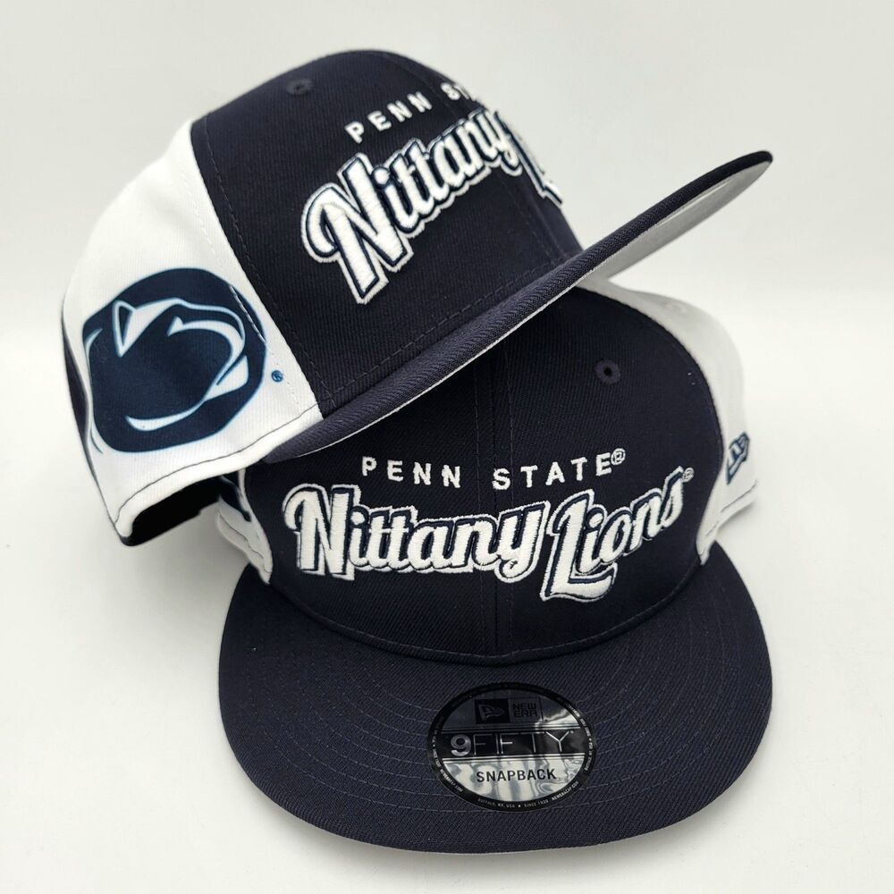 New Era Penn State Nittany Lions Outright 9Fifty Navy Snapback Hat Cap NWT